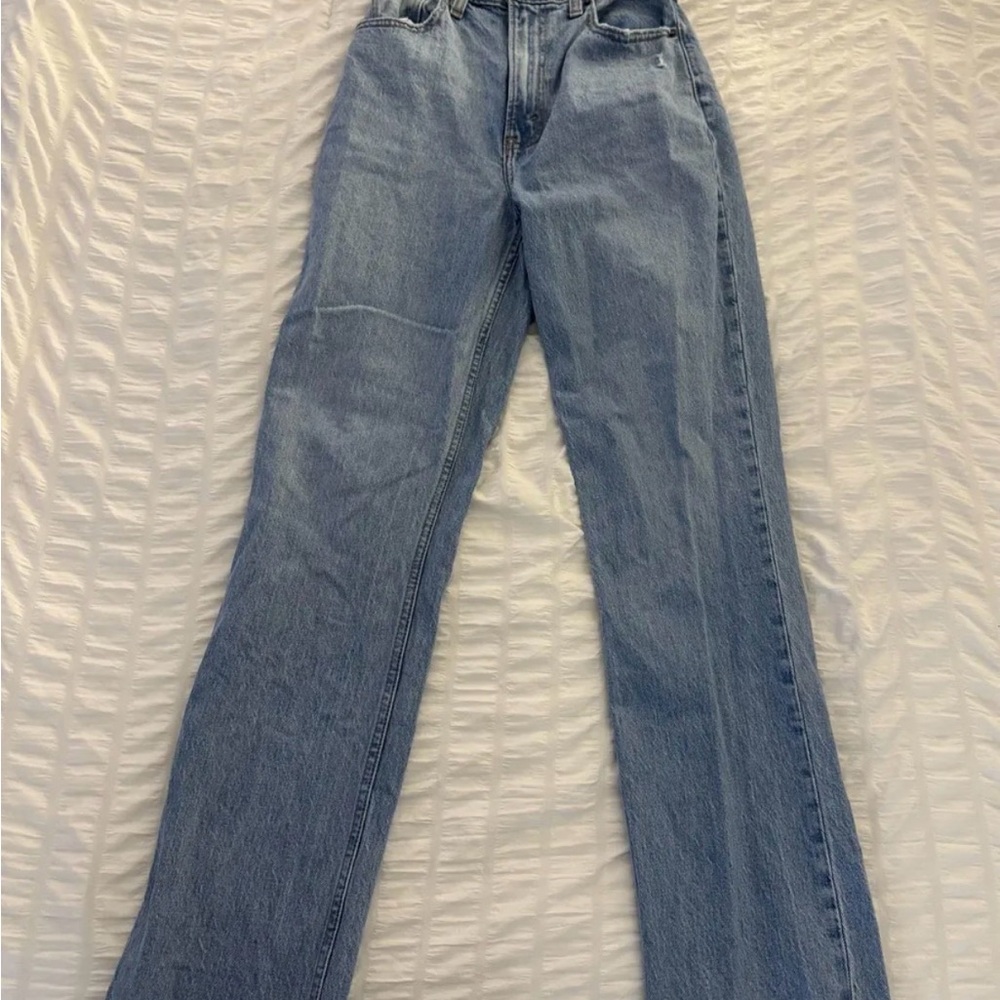 Abercrombie & Fitch 90s Straight Ultra High Rise Curve Love Jeans